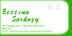 bettina sarkozy business card